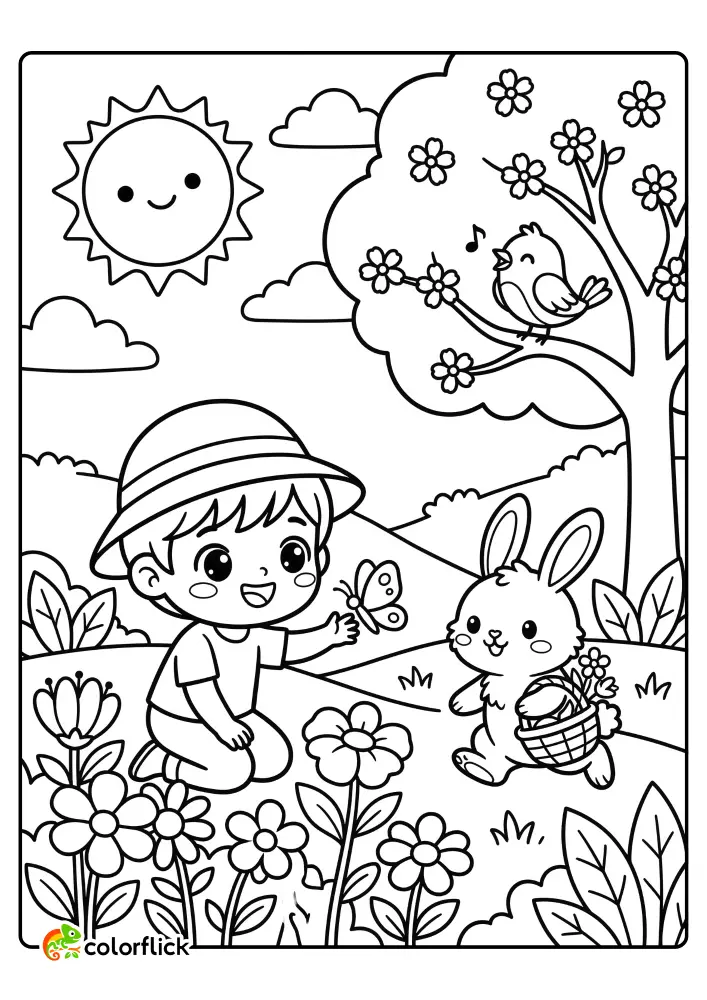 Spring Coloring Pages