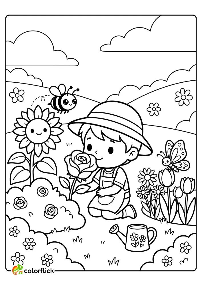 Flower Coloring Pages