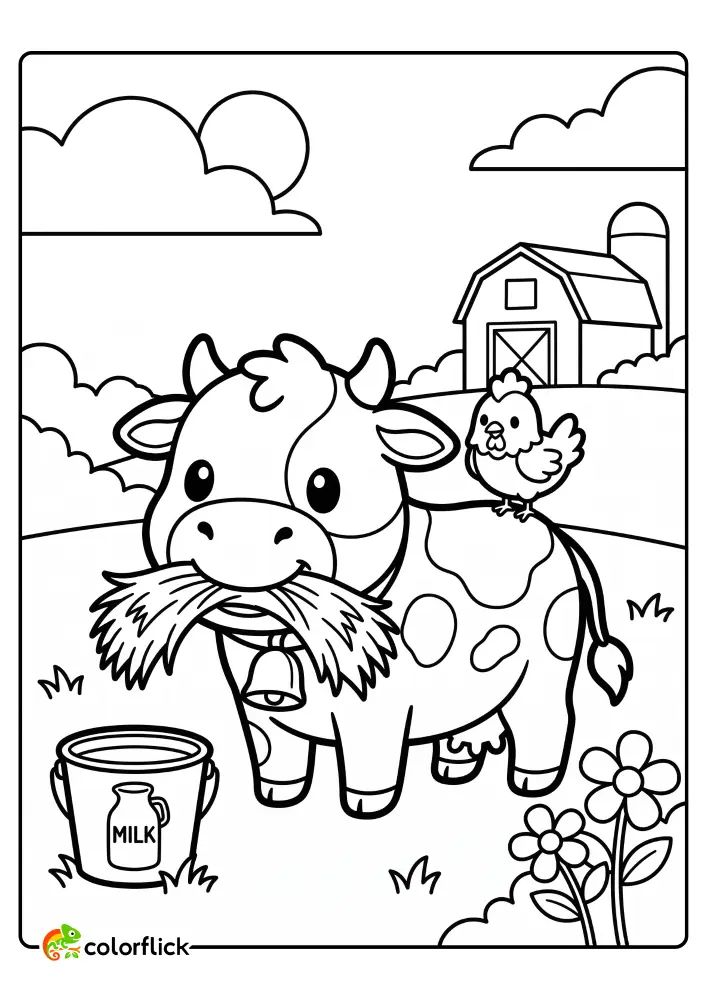 Cow Coloring Pages