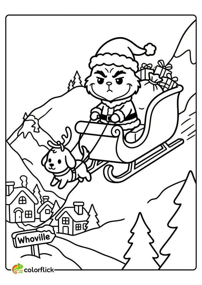 The Grinch Coloring Pages