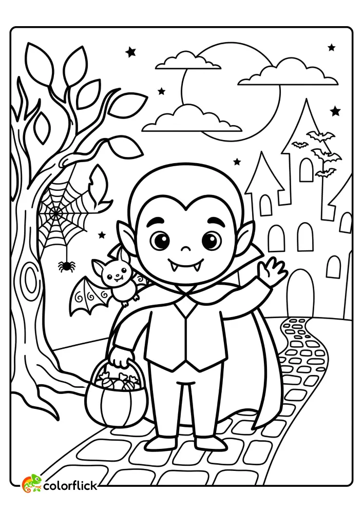 Vampire Coloring Pages