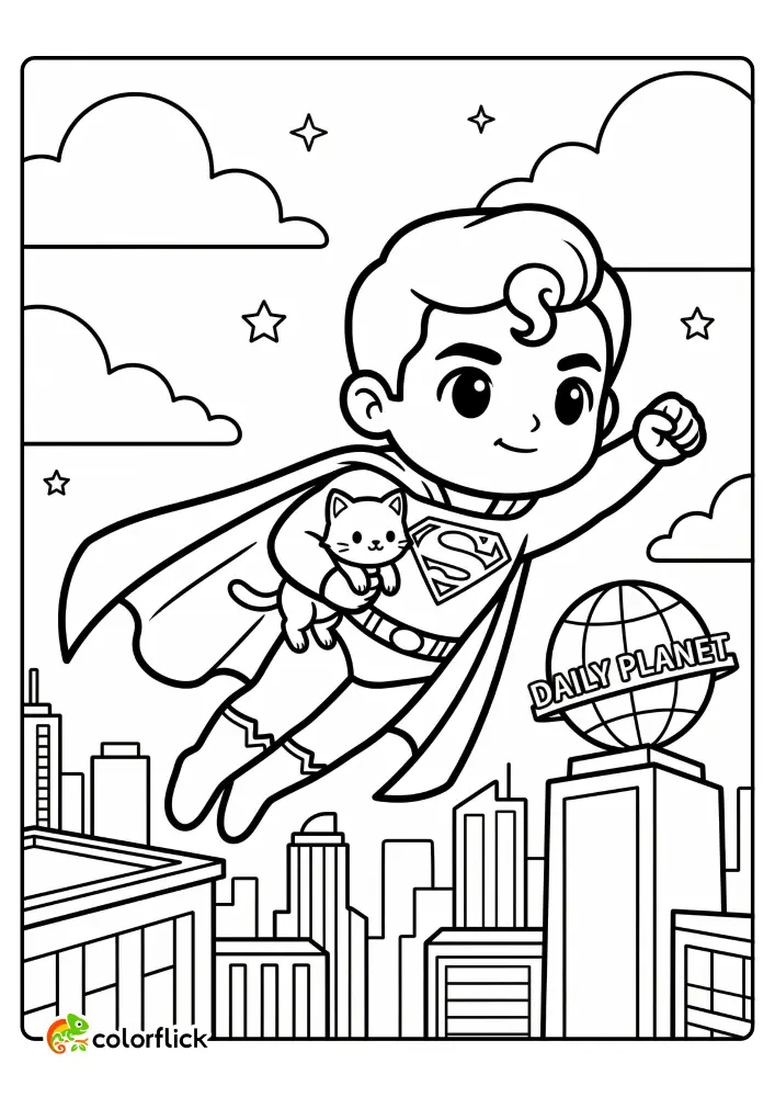 Superman Coloring Pages