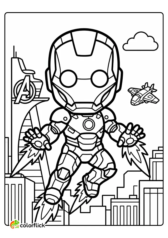 Iron Man Coloring Pages