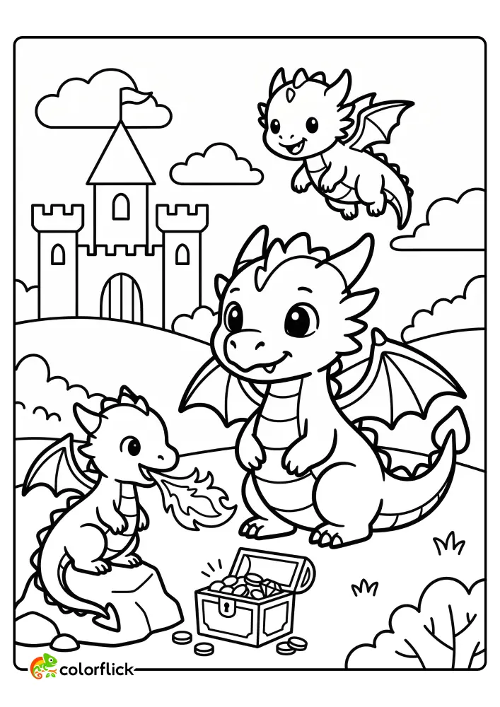 Dragons Coloring Pages