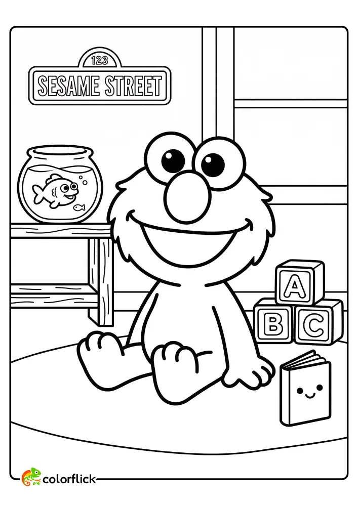 Elmo Coloring Pages