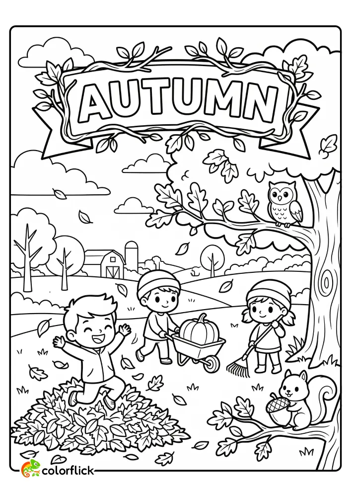 Autumn Coloring Pages