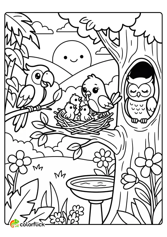 Bird Coloring Pages