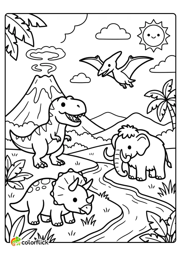 Prehistoric Animal Coloring Pages