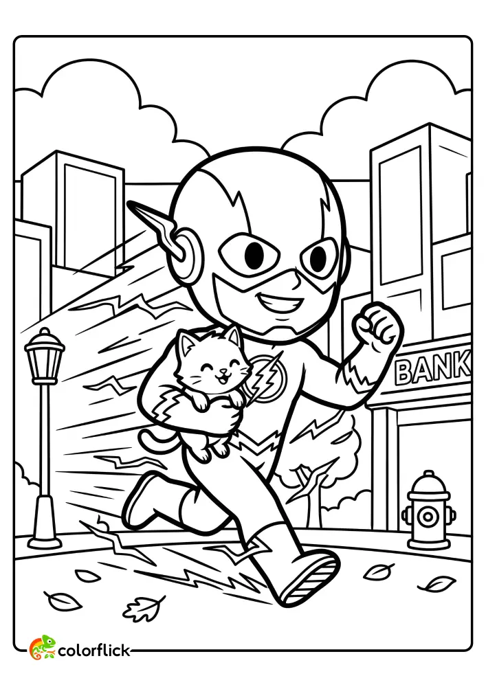 The Flash Coloring Pages