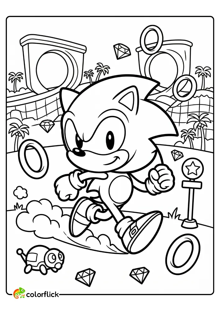 Sonic the Hedgehog Coloring Pages