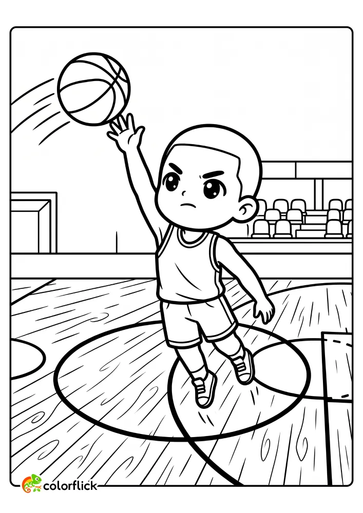 Basketball Coloring Pages