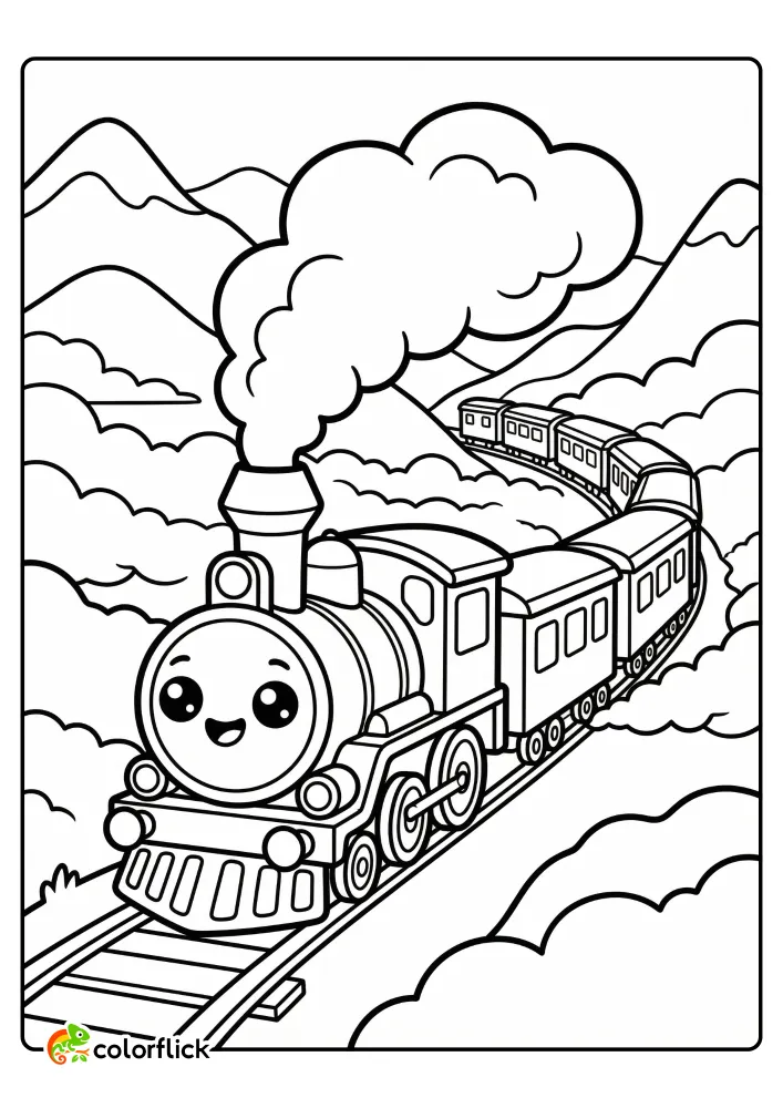 Train Coloring Pages