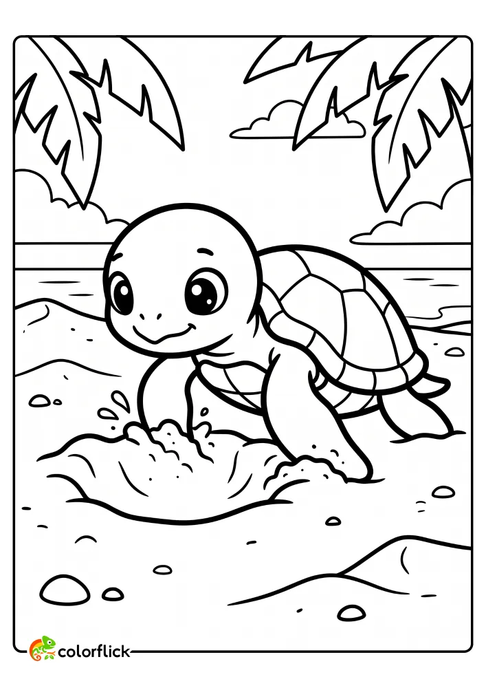 Sea Turtle Coloring Pages