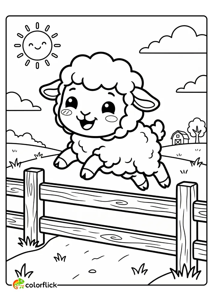 Sheep Coloring Pages