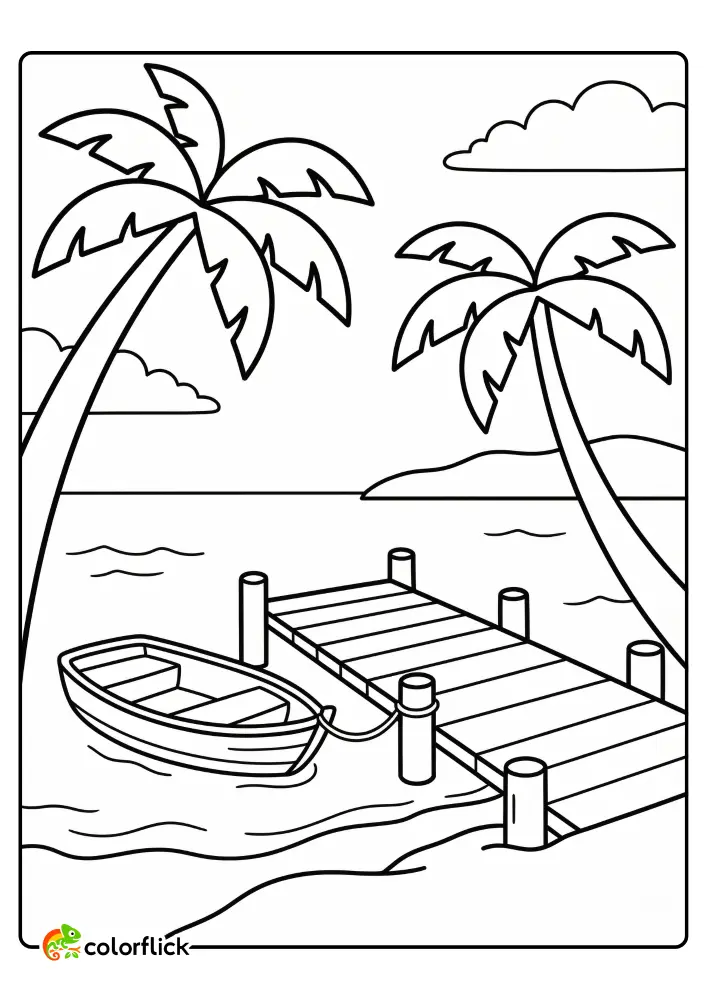 Landscape Coloring Pages