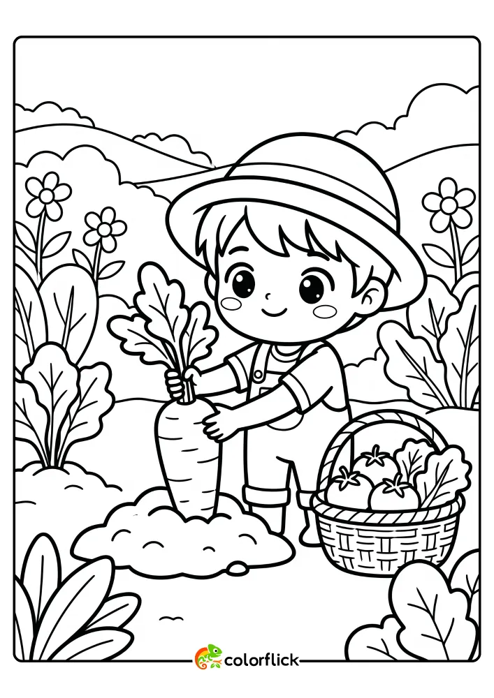Gardening Coloring Pages