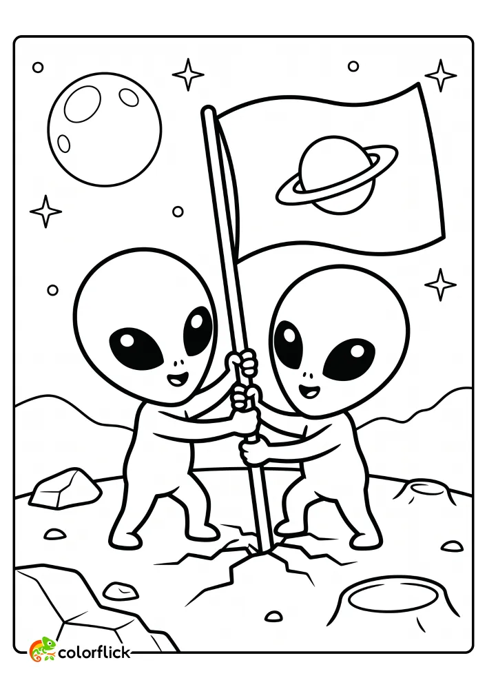 Alien Coloring Pages