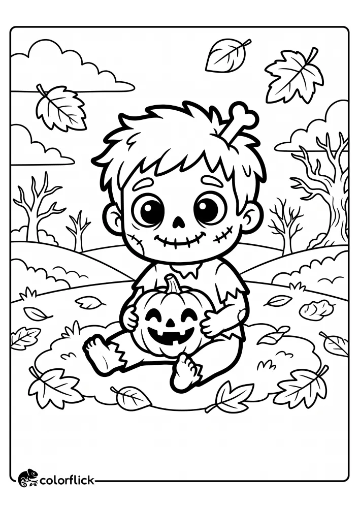 Zombie Coloring Pages
