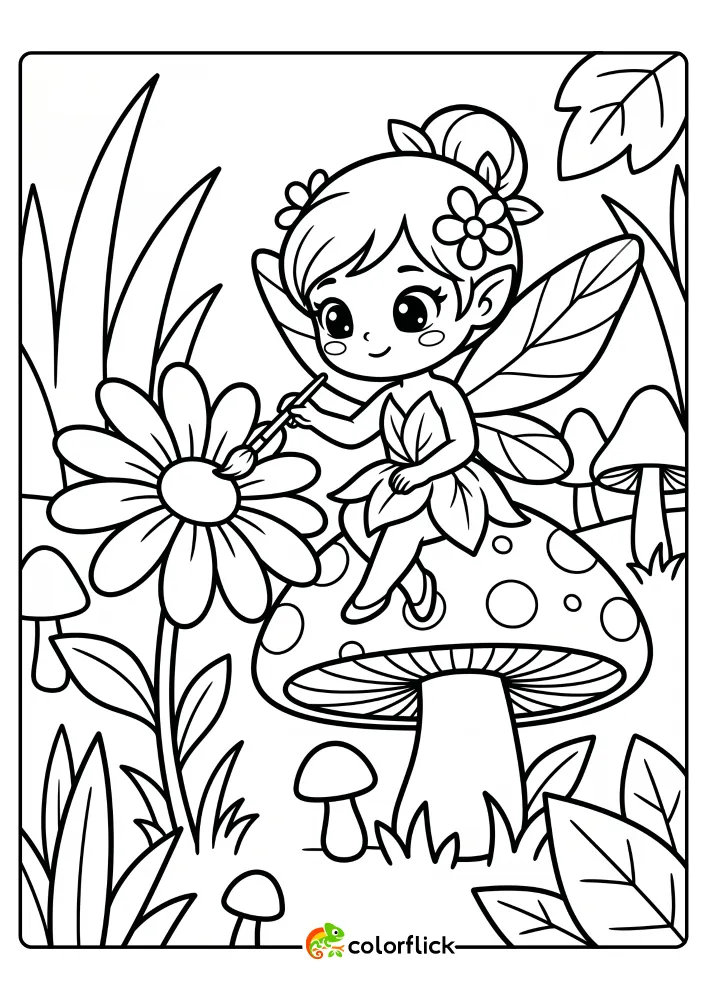 Fairy Coloring Pages
