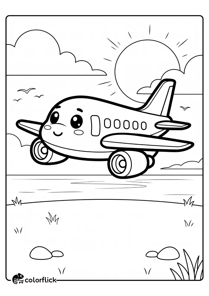 Airplane Coloring Pages