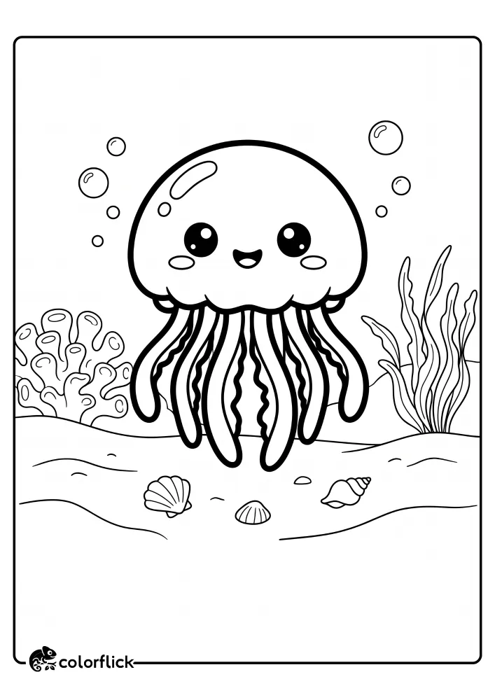 Jellyfish Coloring Pages