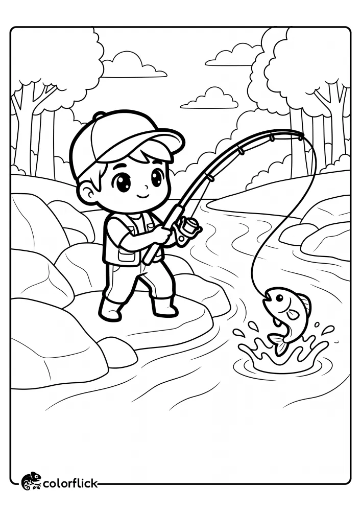 Fishing Coloring Pages
