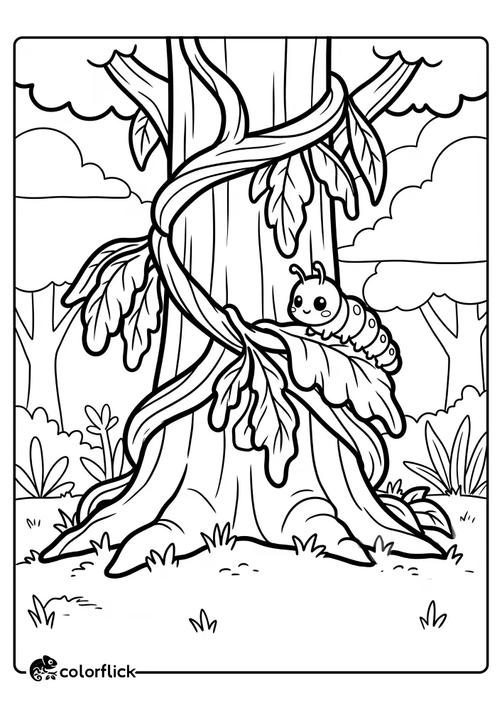 Mystical Forest Coloring Pages