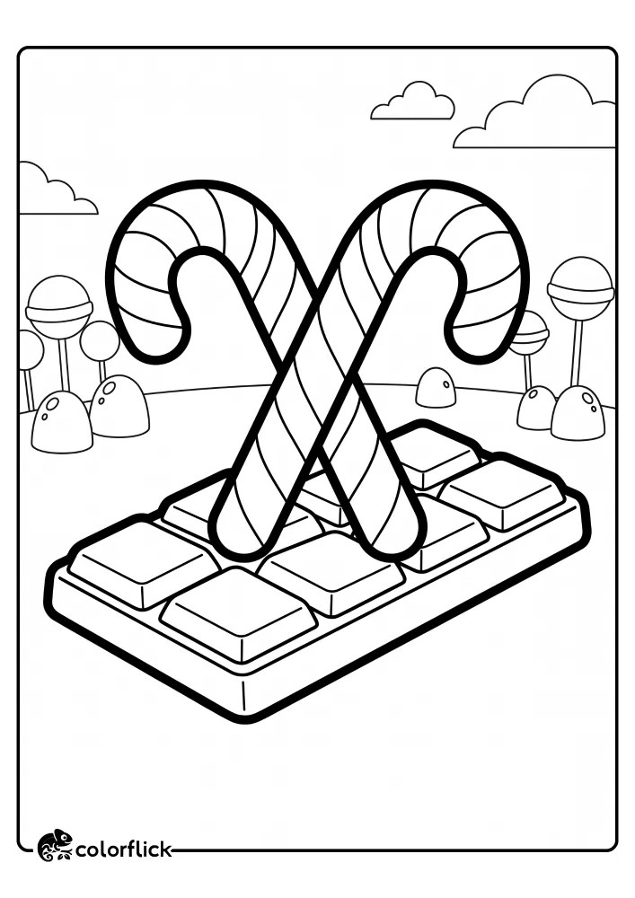 Candy Coloring Pages
